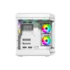 Thunder Carbon TGC-639W Modern Aesthetic Dual Chamber Panoramic Tempered Glass Mid-Tower ATX PC Gaming Case - White - Image 3