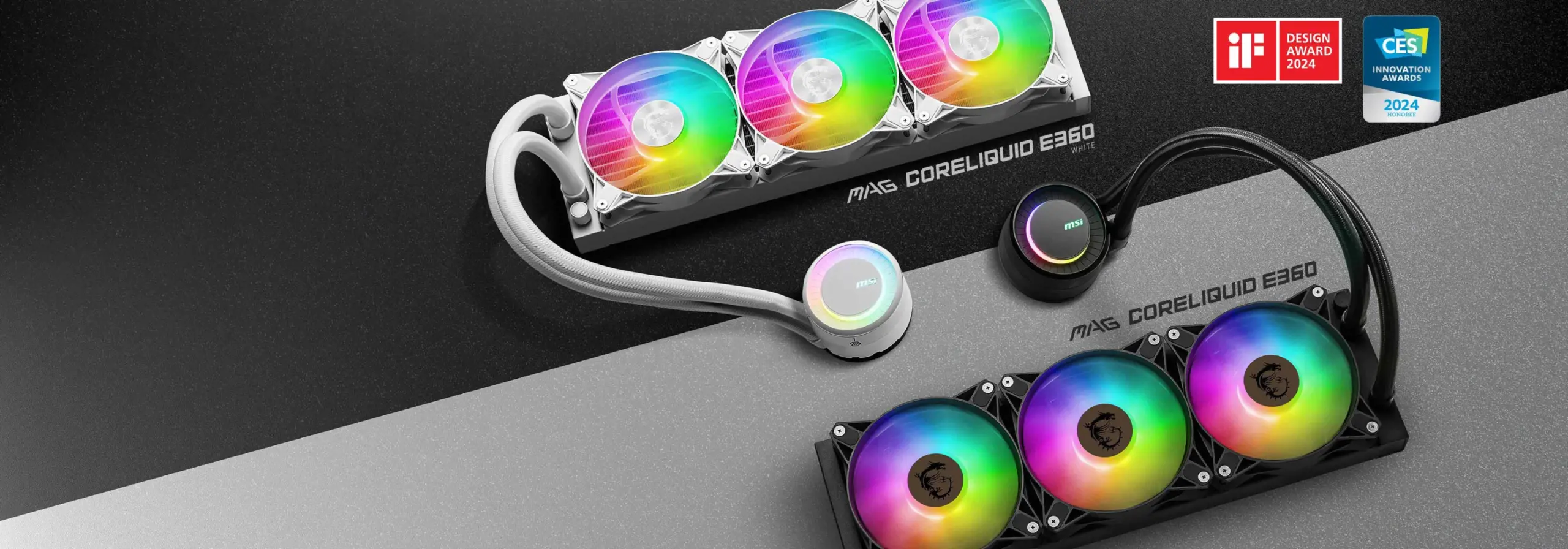 MSI-MAG-CORELIQUID-E360-AIO-RGB-CPU-Liquid-Cooler-White