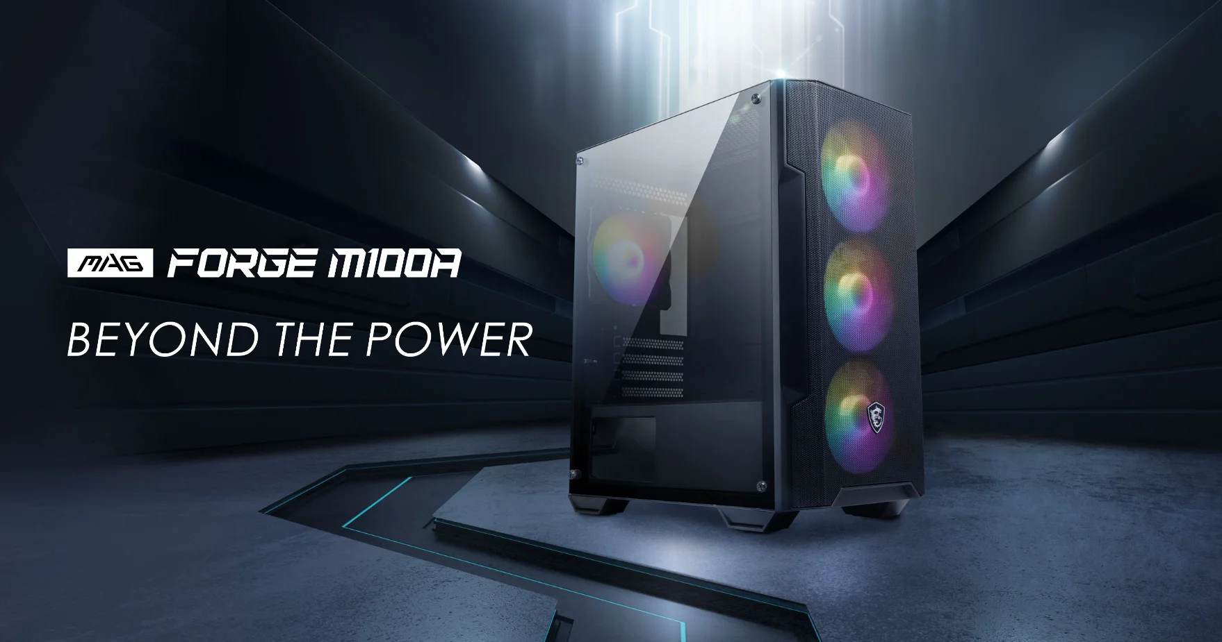 MSI-MAG-Forge-M100A-Micro-ATX-Tower-Tempered-Glass-Gaming-PC-Case