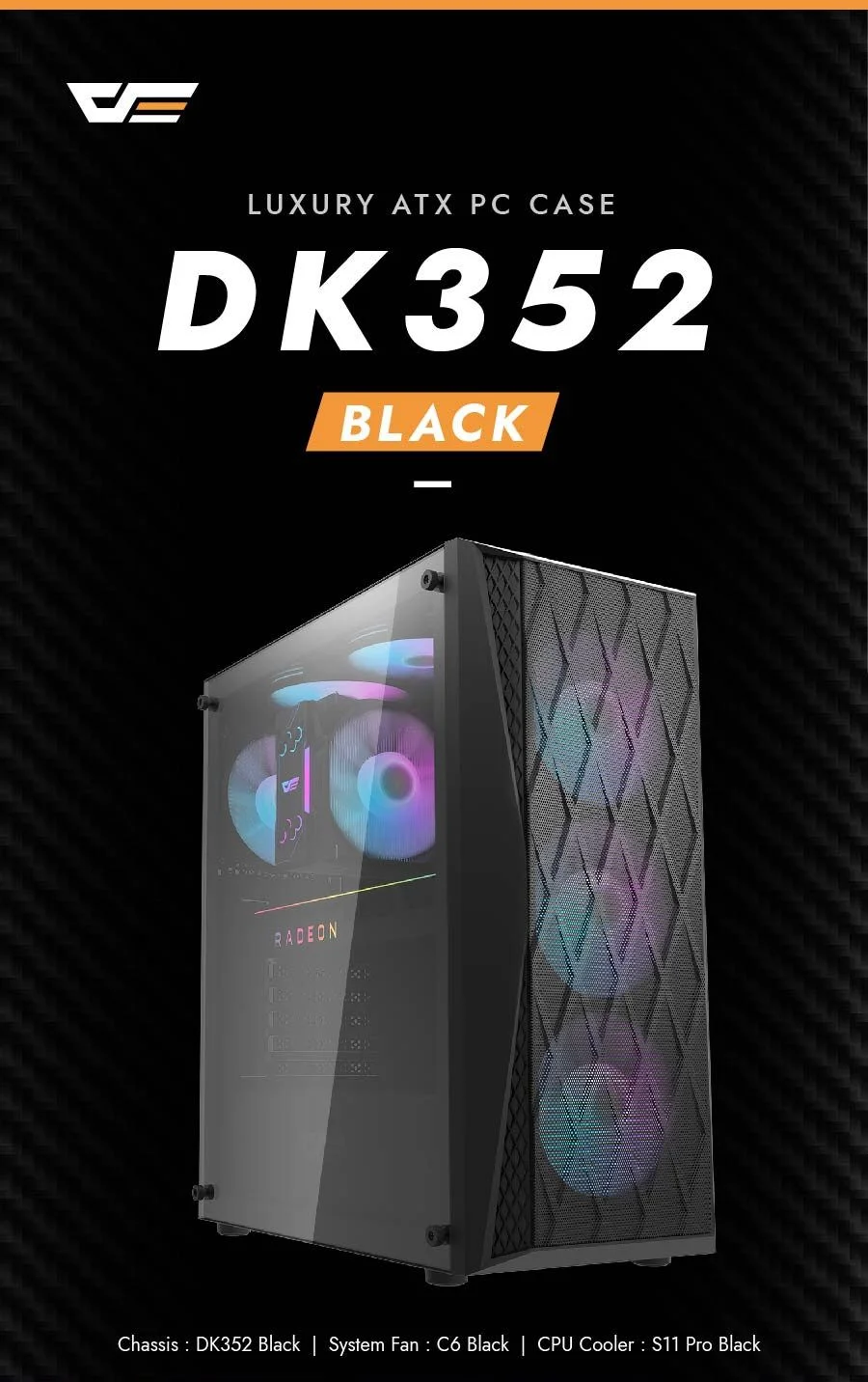 darkFlash-DK352-ATX-PC-Gaming-Case-Black