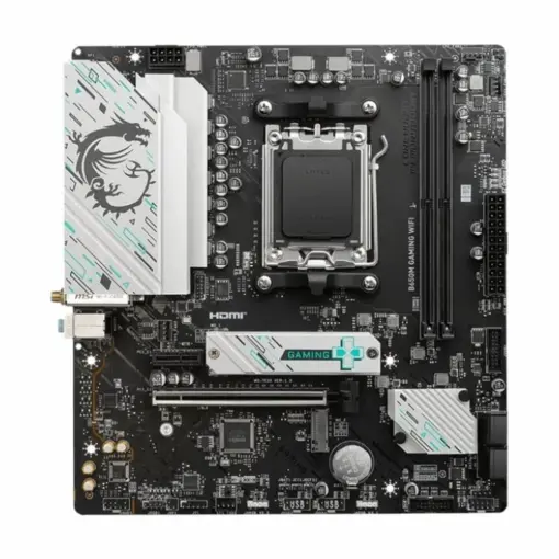 MSI B650M Gaming WiFi DDR5 Motherboard, mATX, Supports AMD Ryzen 7000 Series Processors, AM5, Memory Boost 7800+ MHz/OC, PCIe 4.0 x16, M.2 Gen4, Wi-Fi 6E - Image 2