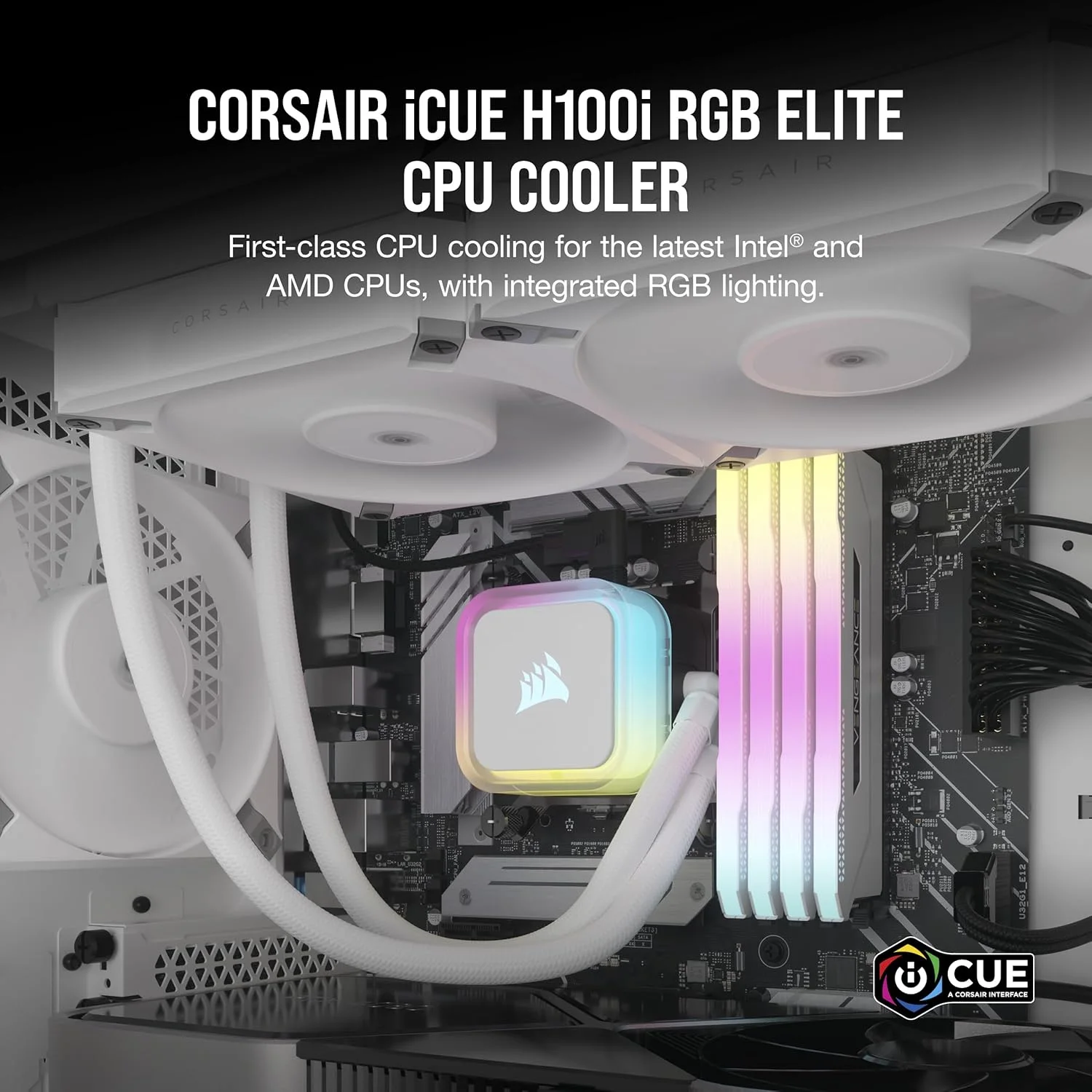 CORSAIR-H100i-RGB-Elite-Liquid-CPU-Cooler-White-1-techarc.pk