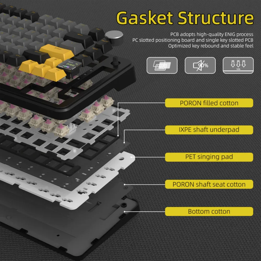 ATTACK-SHARK-X85PRO-Tri-mode-Gasket-Mechanical-Keyboard