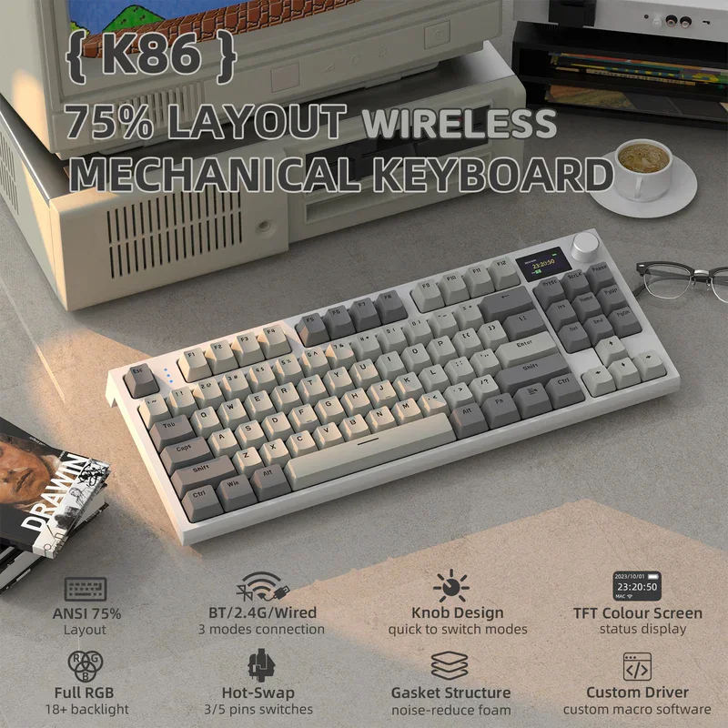 ATTACK-SHARK-K86-Wireless-Mechanical-Keyboard