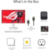 ASUS ROG Strix XG27UCG-W 27” 4K HDR USB-C Gaming Monitor, UHD (3840×2160) Dual Mode (4K 160Hz or FHD 320Hz), 1ms, Fast IPS, Extreme Low Motion Blur Sync, G-SYNC Compatible, AI Gaming - Image 4
