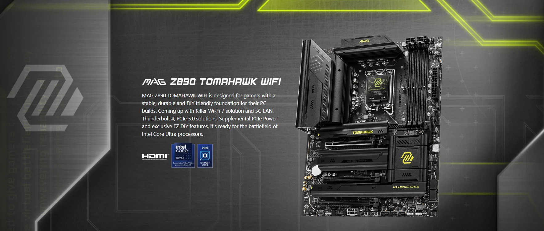 MSI-MAG-Z890-Tomahawk-WiFi-DDR5-LGA-1851-Gaming-Motherboard