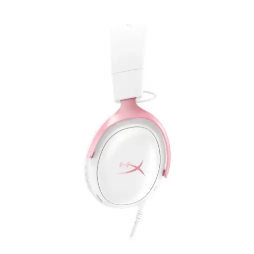 HyperX Cloud III – Wired Gaming Headset – White/Pink - Open Box - Image 2