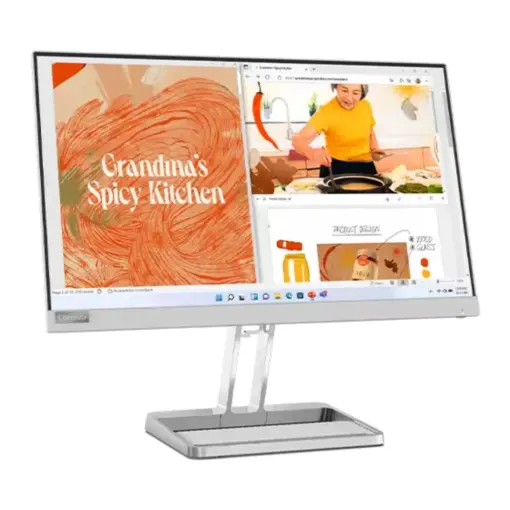 Lenovo L22i-40 21.5" WLED 75Hz FHD IPS Monitor, 1920 x 1080, AMD FreeSync, 4ms, 250nits, 99% sRGB Color Coverage, 1x HDMI 1.4/1x VGA, Integrated Speaker - Image 2