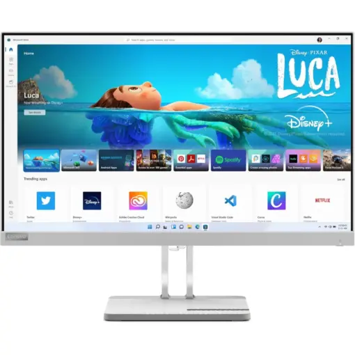 Lenovo L24e-40 23.8" 100Hz FHD VA Monitor, 1920 x 1080, AMD FreeSync, 4ms, 250nits, 72% NTSC Color Coverage, Eyesafe 2.0 and TÜV Hardware Low Blue Light, 1x HDMI 1.4/1x VGA - Image 2