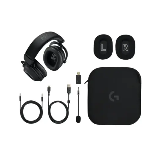 Logitech G PRO X 2 Lightspeed Wireless Gaming Headset, Detachable Boom Mic, 50mm Graphene Drivers, DTS:X Headphone 2.0, 7.1 Surround, Bluetooth/USB/3.5mm Aux, Compatible with PC, PS5, PS4, Nintendo Switch - Black - Image 6