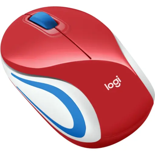 Logitech M187 Wireless Ultra Portable Mouse - Red - Image 2