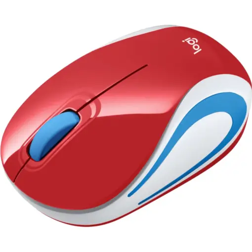 Logitech M187 Wireless Ultra Portable Mouse - Red - Image 3