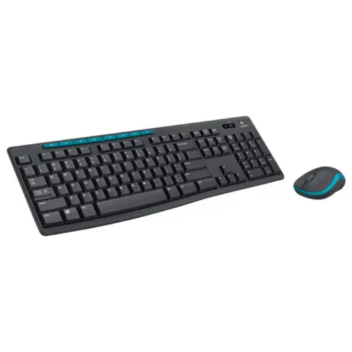 Logitech MK275 Wireless Keyboard & Mouse Combo - Black / Blue - Image 2