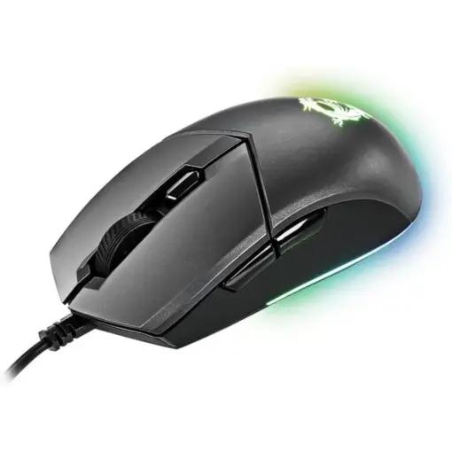 MSI Clutch GM11 Gaming Mouse, 5000 DPI, 10M Omron Switches, Optical Sensor, Symmetrical Ergonomic Design, RGB Mystic Light Compatible, PC/Mac - Graphite - Image 4