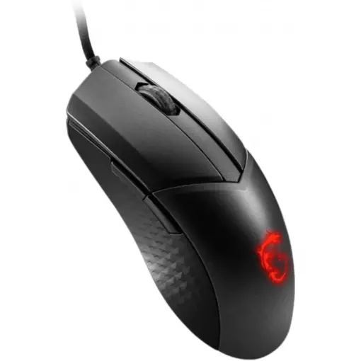 MSI Clutch GM41 Lightweight V2 Gaming Mouse, 16000 DPI Optical Sensor, Symmetrical, 60M+ Click OMRON Switches, 6-Buttons, 65g, FriXionFree Cable, 1ms Latency, RGB Mystic Light - Image 2