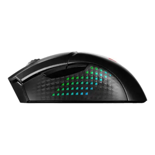 MSI Clutch GM51 Lightweight Wireless Gaming Mouse & Charging Dock, 26K DPI Optical Sensor, 2.4G & Bluetooth, 60M Omron Switches, Fast-Charging, 150Hr Battery, RGB, 5 Programmable Buttons, PC/Mac - Image 2