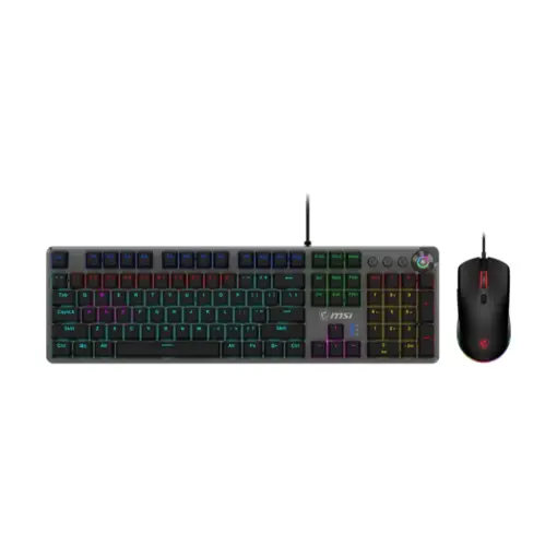 MSI Forge GK310 Combo, Gaming RGB Mechanical Keyboard & Forge Mouse Set, Anti-Ghosting, 7200 DPI Optical Sensor - Red Switches