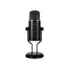 MSI IMMERSE GV60 Streaming Microphone, Plug & Play, 24bit/96kHz, 4D Pickup, For Singing, Podcasts, Interviews, Meetings, Gaming, Zero-latency, Built-in 3.5mm, 3m USB Cable, Dedicated Dials with Mic Mute Button