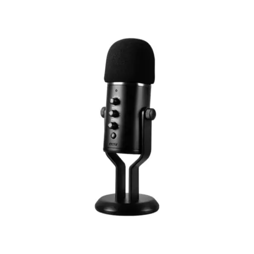 MSI IMMERSE GV60 Streaming Microphone, Plug & Play, 24bit/96kHz, 4D Pickup, For Singing, Podcasts, Interviews, Meetings, Gaming, Zero-latency, Built-in 3.5mm, 3m USB Cable, Dedicated Dials with Mic Mute Button - Image 4