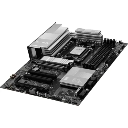 MSI PRO X870-P WiFi DDR5 AM5 Motherboard (AMD Ryzen 9000/8000/7000 Series Processors, PCIe 5.0, M.2 Gen5, SATA 6Gb/s, USB 40Gbps, HDMI/DP, Wi-Fi 7, Bluetooth 5.4, 5Gbps LAN, ATX) - Image 4