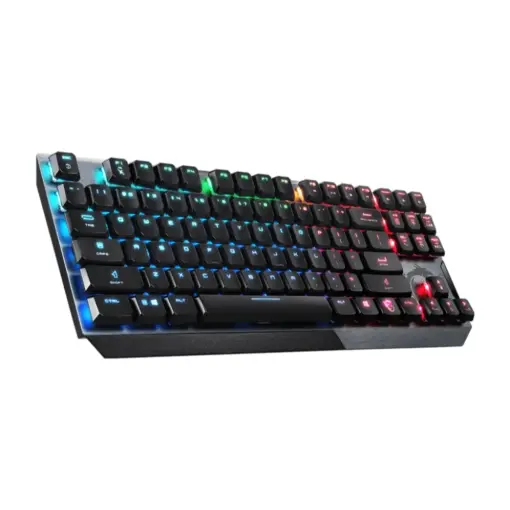 MSI Vigor GK50 Low Profile TKL RGB Mechanical Gaming Keyboard, 50+ Million Keystroke Life, Per-key RGB Mystic Light, Hybrid 6+N Key Rollover - Kailh White Clicky - Image 2