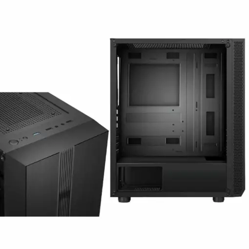 SAMA 331GB Tempered Glass ATX Mid Tower Gaming Case, 1x 120mm FRGB Fan Pre-Installed - Image 2