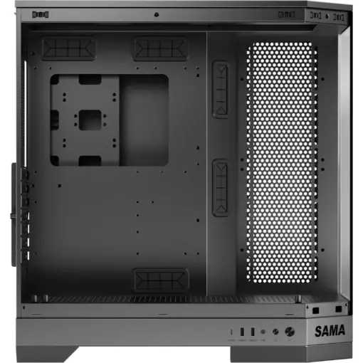 SAMA Neview 3021, Dual USB3.0 and Type C Tempered Glass ATX Full Tower Gaming Computer Case w/ 4 x 120mm ARGB Fans (3 x MB Side, 1 x Rear) Pre-Installed - Black - Image 7