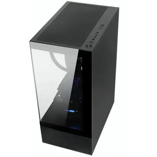 SAMA Neview 3321 ATX Mid Tower Gaming Case, 1x 3.5" HDD or 2x 2.5" SSD, Side/Center Halo Fan, 4x ARGB Fans Pre-Installed - Image 2