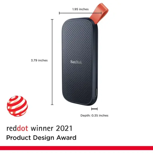 SanDisk E30 USB-C Portable External SSD, Up to 800MB/s - 1TB - Image 3