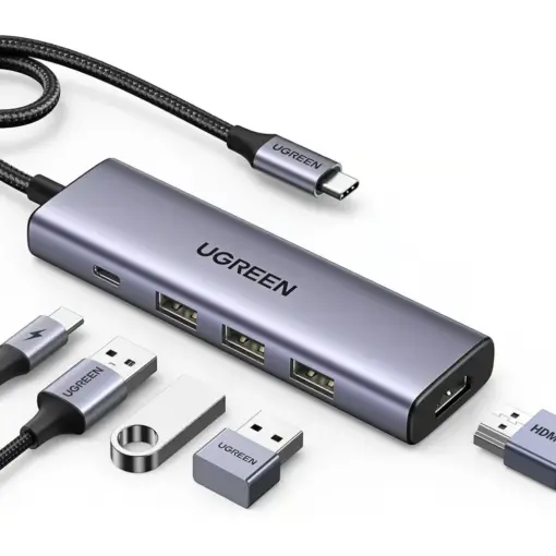 Ugreen 15596 5-in-1 USB-C Hub (100W PD 4K@30Hz HDMI)