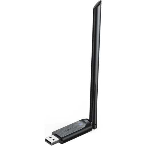 Ugreen 90339 AC650 USB 2.4GHz 5GHz Dual Band Wireless Adapter for PC Desktop 6dBi Antenna