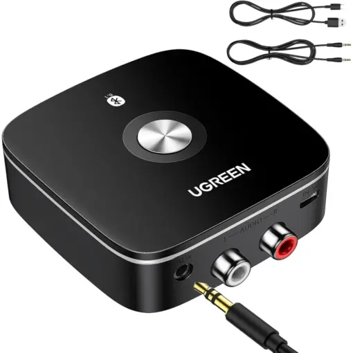 Ugreen Wireless Bluetooth 5.1 2RCA Receiver aptX LL 3.5mm Aux Jack Music for TV Car - Image 3