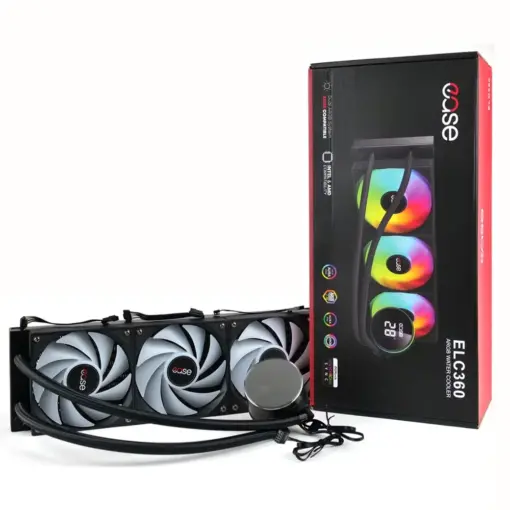 EASE ELC360 ARGB 360mm AIO Liquid Cooler with Temperature Display - Image 3