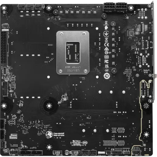 MSI B760M Project Zero WiFi Gaming Motherboard (Support 14th/13th/12th Gen Intel Processors, LGA 1700, DDR5, PCIe 5.0, M.2 Slots, 2.5Gbps LAN, USB 3.2 Gen2, HDMI/DP, Wi-Fi 6E, Bluetooth 5.3, mATX) - Image 6