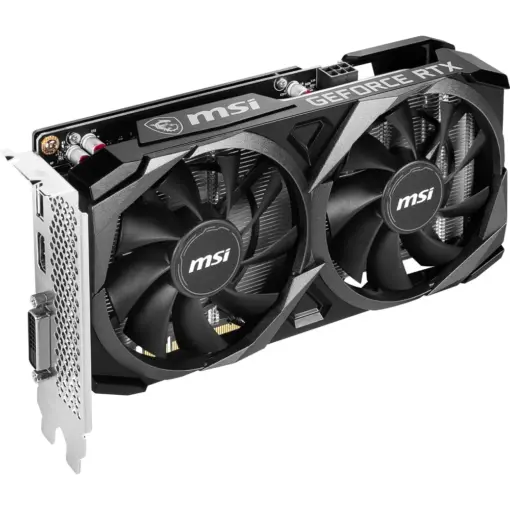 MSI Gaming GeForce RTX 3050 VENTUS 2X XS 8G OC Graphics Card, GDRR6, 1807 MHz, 128-Bit, HDMI/DP, PCIe 4, Torx Twin Fans, Ampere Architecture - Image 3