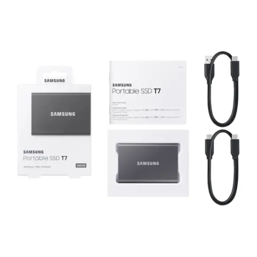 Samsung T7 USB 3.2 Portable External SSD, Up to 1050MB/s - 1TB - Image 2