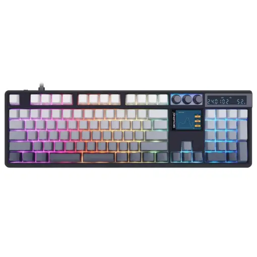 SKYLOONG GK104Pro Dual-Screen Tri-mode Wireless RGB Mechanical Keyboard - Twilight