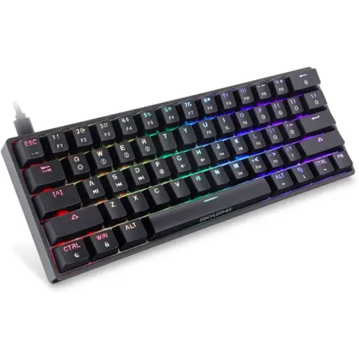 Skyloong GK61 Black Tri-mode Wireless RGB Mechanical Keyboard