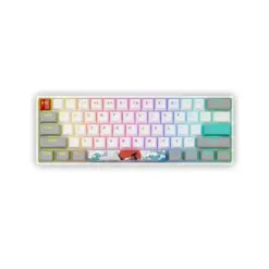 Skyloong GK61 Coral Sea Tri-mode Wireless RGB Mechanical Keyboard - Red Switches