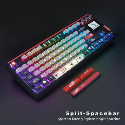 SKYLOONG GK87 Pro Wireless Mechanical Keyboard with TFT Screen - Spartan