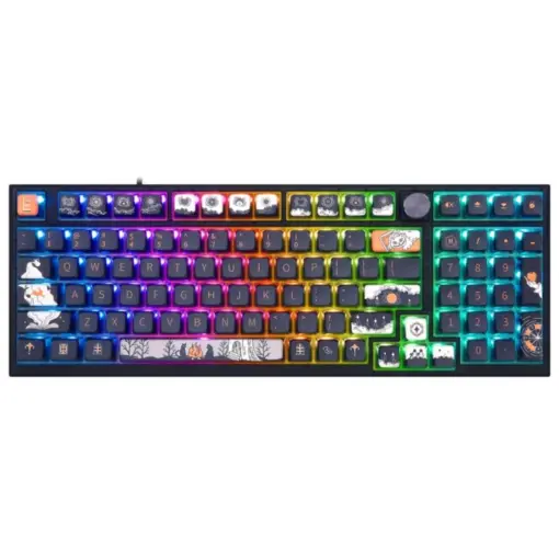 SKYLOONG GK980 Optical Wired RGB Mechanical Keyboard - Dark Tale