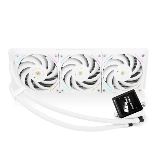 Thermalright Frozen Vision 360 ARGB 360mm AIO Liquid CPU Cooler, IPS LCD Screen - Black