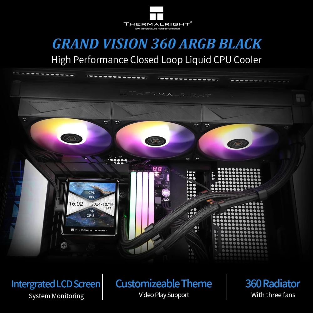 Thermalright Grand Vision 360 ARGB 360mm AIO Liquid CPU Cooler