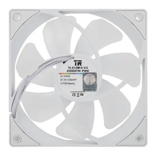 Thermalright TL-E12W-S V3 ARGB 120mm Case Fan - White - Image 7