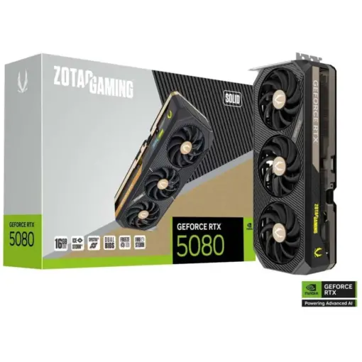 ZOTAC GAMING GeForce RTX 5080 SOLID 16GB GDDR7 Graphics Card