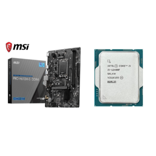 Gaming Combo - Intel I5-12400f Processor With MSI h610m-S Motherboard