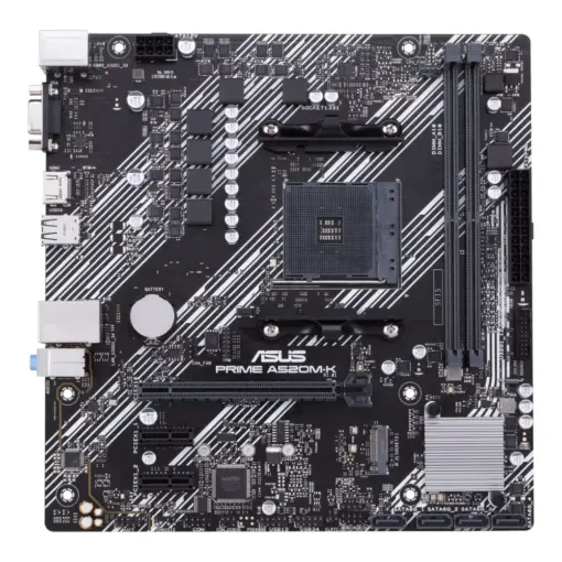 ASUS PRIME A520M-K/CSM AMD AM4 (3rd Gen Ryzen) Micro-ATX Motherboard - Image 2