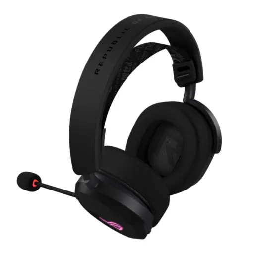 ASUS ROG Pelta (A501) Wireless Gaming Headset, BT/ROG SpeedNova 2.4GHz/USB-C, Lightweight 309g, 50mm ROG Titanium-Plated Drivers, 10mm Super-Wideband Mic, RGB, 70HR Battery, Compatible with PC/Switch/PS5 - Image 4