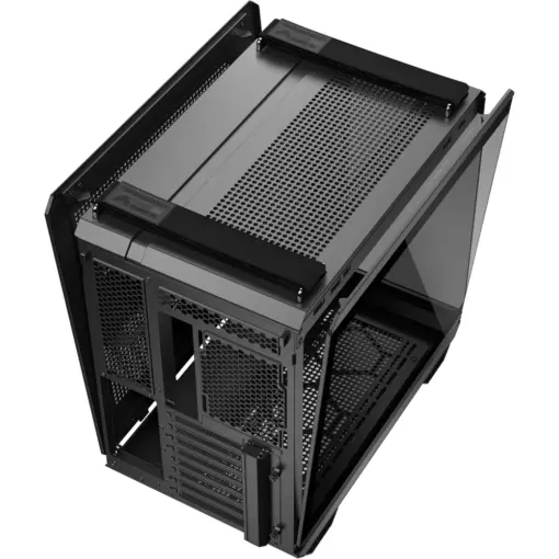 ASUS TUF Gaming GT502 Horizon ATX Mid-Tower Gaming Case, Boundless Panoramic Design, Dual-Chamber, Independent CPU and GPU Cooling Zones, Tool-Free Side Panels, 10Gbps Type-C Front Panel - Black - Image 7