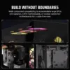 CORSAIR 3500X ARGB Mid-Tower ATX PC Case – Panoramic Tempered Glass – Reverse Connection Motherboard Compatible – 3X CORSAIR RS120 ARGB Fans Included- Black - Image 2